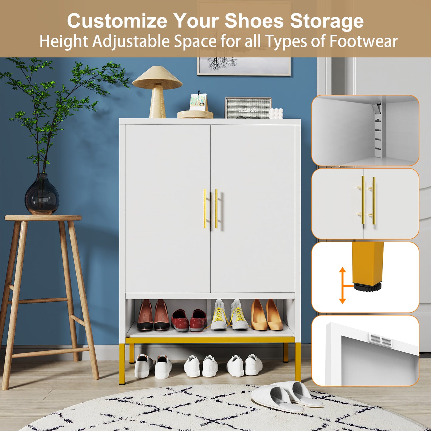 2-Door Shoes Cabinet - URBAN METRO