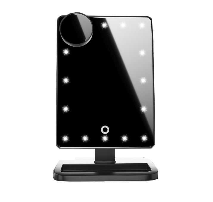 Touch Screen Makeup Mirror With 20 LED Light Bluetooth Music Speaker 10X Magnifying Mirrors Lights - URBAN METRO