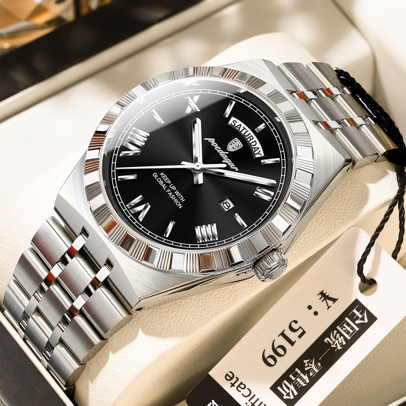 Trendy Men's Night Light Waterproof Watch - URBAN METRO