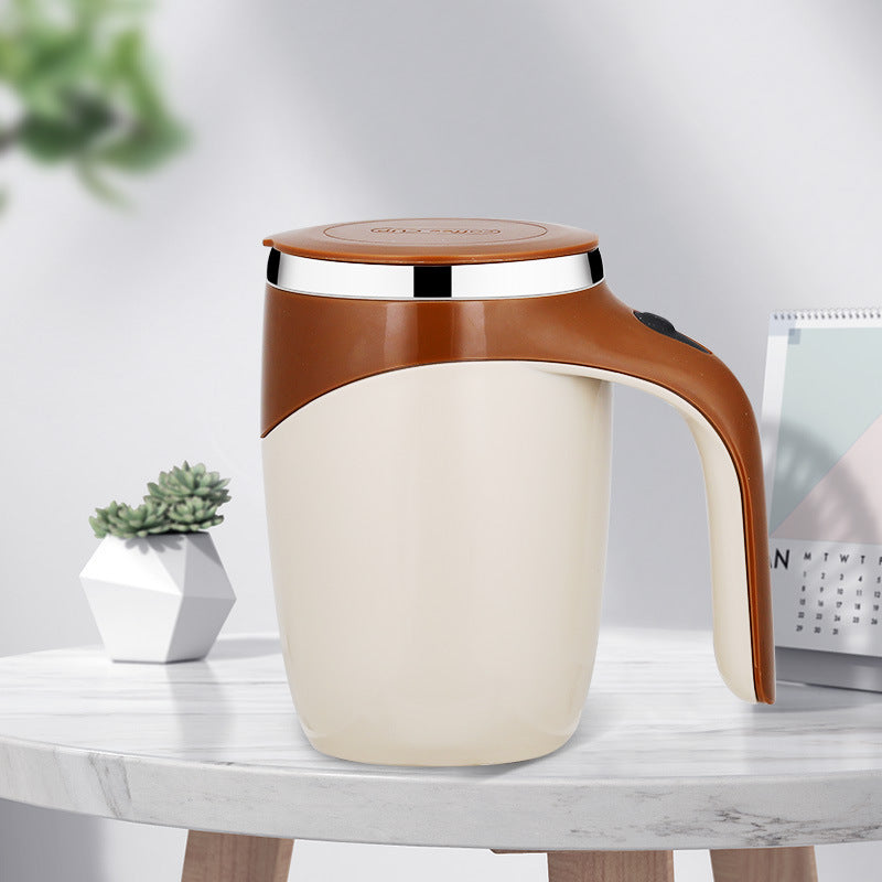 Rechargeable Model Automatic Stirring Cup Coffee Cup High Value Electric Stirring Cup Lazy Milkshake Rotating Magnetic Water Cup - URBAN METRO