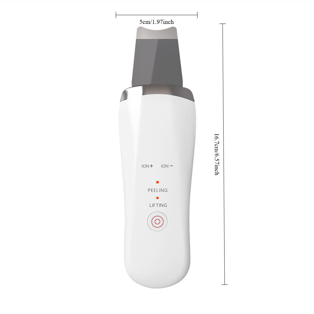 Electric Ultrasonic Skin Scrubber Face Spatula Home Ultrasonic Skin Scrubber Facial Cleaner Handheld Mini Derma Galvanica Tightening Face Scrubber Machine Skin Scrubber USB Ultrasonic - URBAN METRO