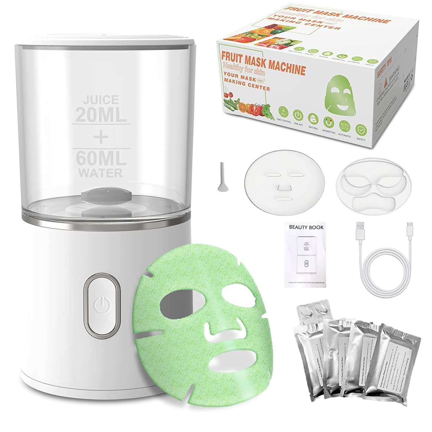 DIY Automatic Facial Fruit Vegetable Mask Maker Machine Mask Mini FaceSkin Rejuvenation Home Use Beauty Devices - URBAN METRO