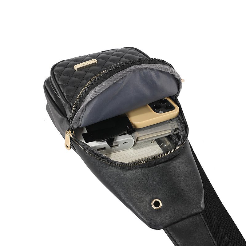 Storage Bag & Travel Bag Small Sling Bag Crossbody Chest Shoulder Water Resistant Sling Purse One Strap Travel Bag For Men Women Boys With Earphone Hole - URBAN METRO