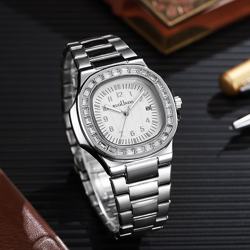 Double Calendar Advanced Stainless Steel Luminous Men's Watch - URBAN METRO