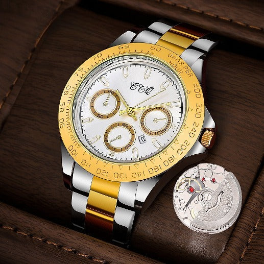 Fashion Gradually Gold Steel Watch - URBAN METRO