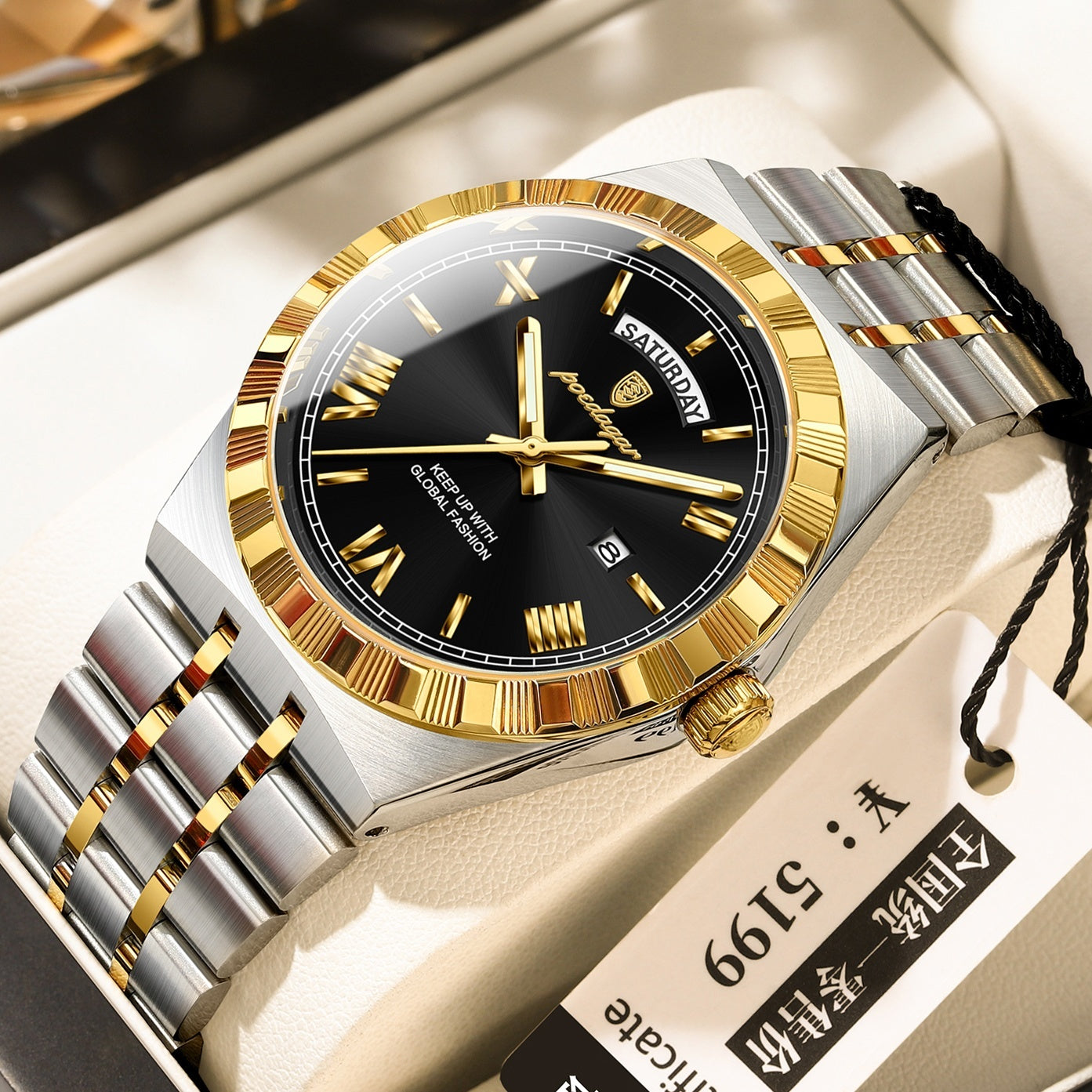 Trendy Men's Night Light Waterproof Watch - URBAN METRO
