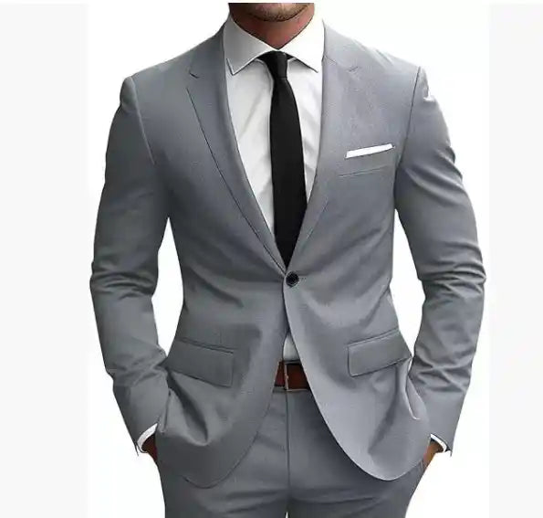 “Two-piece wedding dinner suit jacket for men”