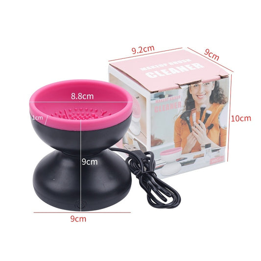Electric Makeup Brush Cleaner Machine Portable Automatic USB Cosmetic Brush Cleaner Tools For All Size Beauty Makeup Brushes Set - URBAN METRO