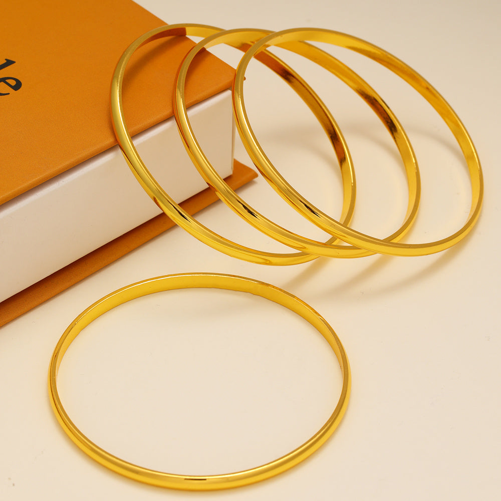 4pcs Minimalist Personalized Elemental Circle Copper Bracelet - URBAN METRO