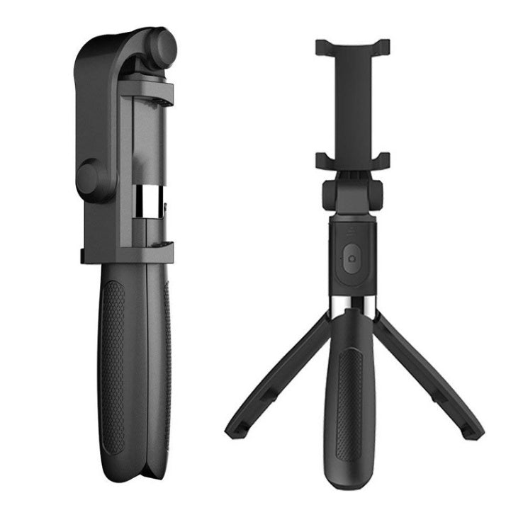 Compatible with Apple, Tripod Selfie Stick Mobile Universal Live Triangle Bracket One Bluetooth Selfie Artifact - URBAN METRO