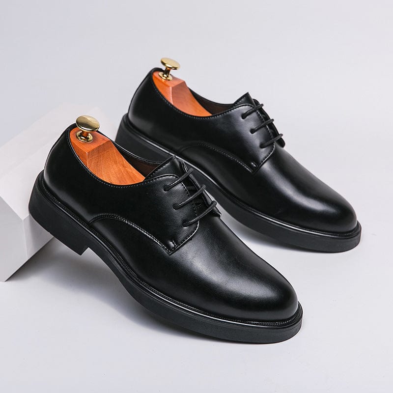 Premium Black & Brown Leather Formal Shoes for Men | Classic Office & Wedding Wear - URBAN METRO