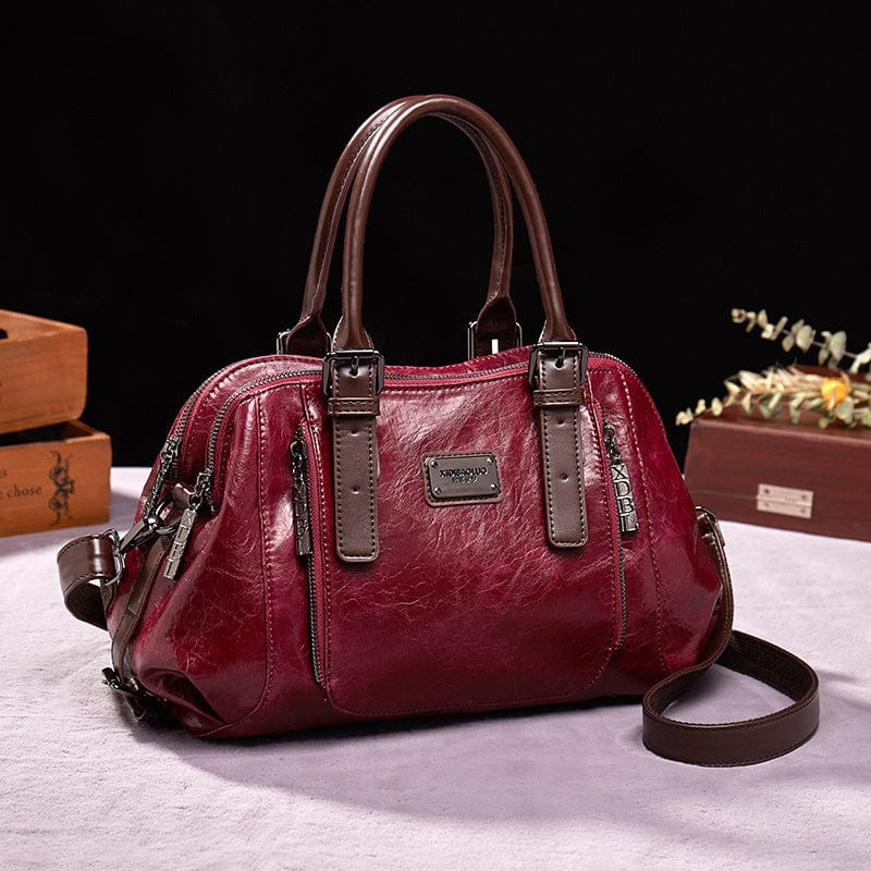 One-shoulder Portable Messenger Large-capacity Soft Leather Female Bag - URBAN METRO