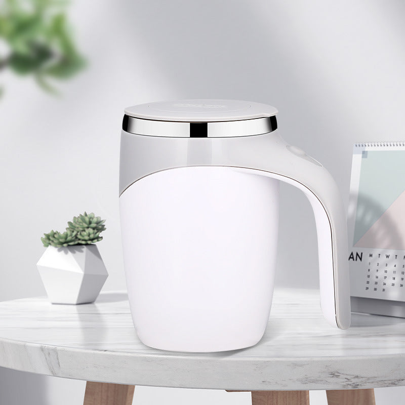 Rechargeable Model Automatic Stirring Cup Coffee Cup High Value Electric Stirring Cup Lazy Milkshake Rotating Magnetic Water Cup - URBAN METRO