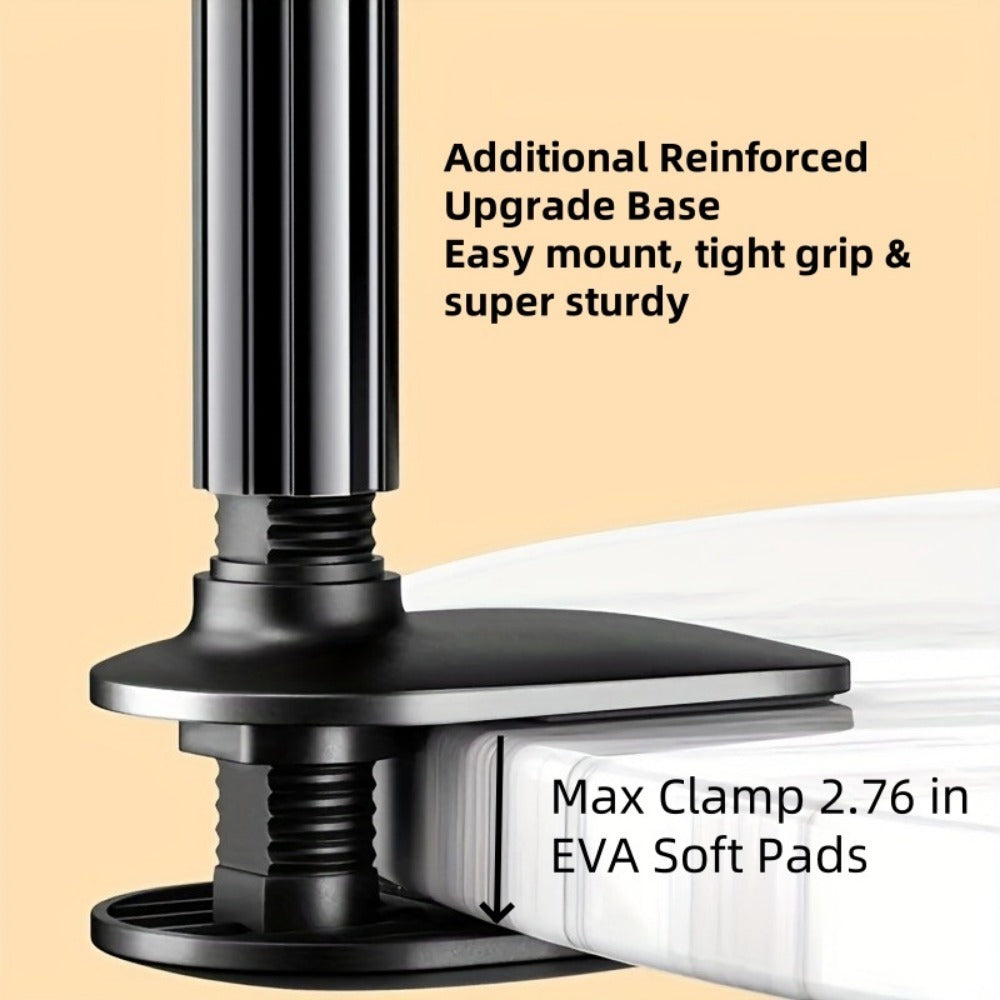 Updated Gooseneck Tablet Holder Stand For Bed 39.4inch Adjustable Flexible Arm Tablets Mount Clamp On Table - URBAN METRO