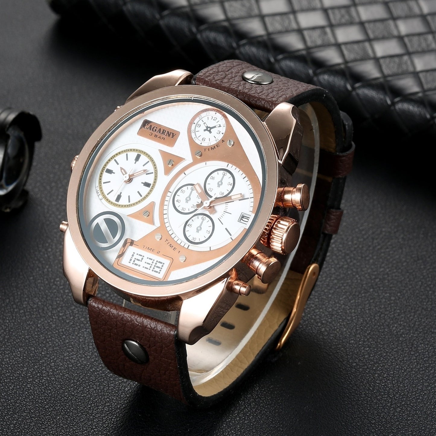 Men's Watch Quartz Calendar Belt Sports - URBAN METRO