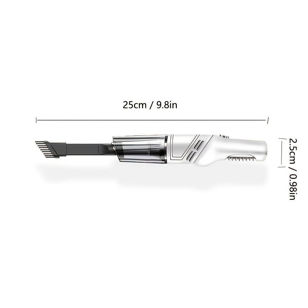 White&Black Wireless Automobile Folding Vacuum Cleaner Hand-held High-power Strong Suction Vacuum Cleaner - URBAN METRO