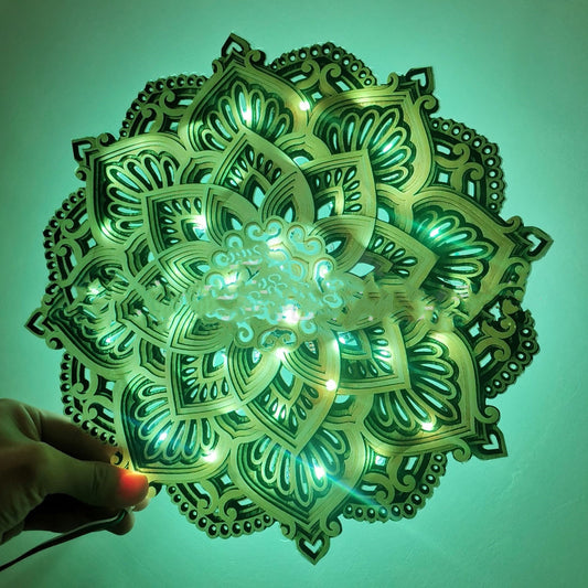 Mandala Yoga Room Atmosphere Night Light - URBAN METRO