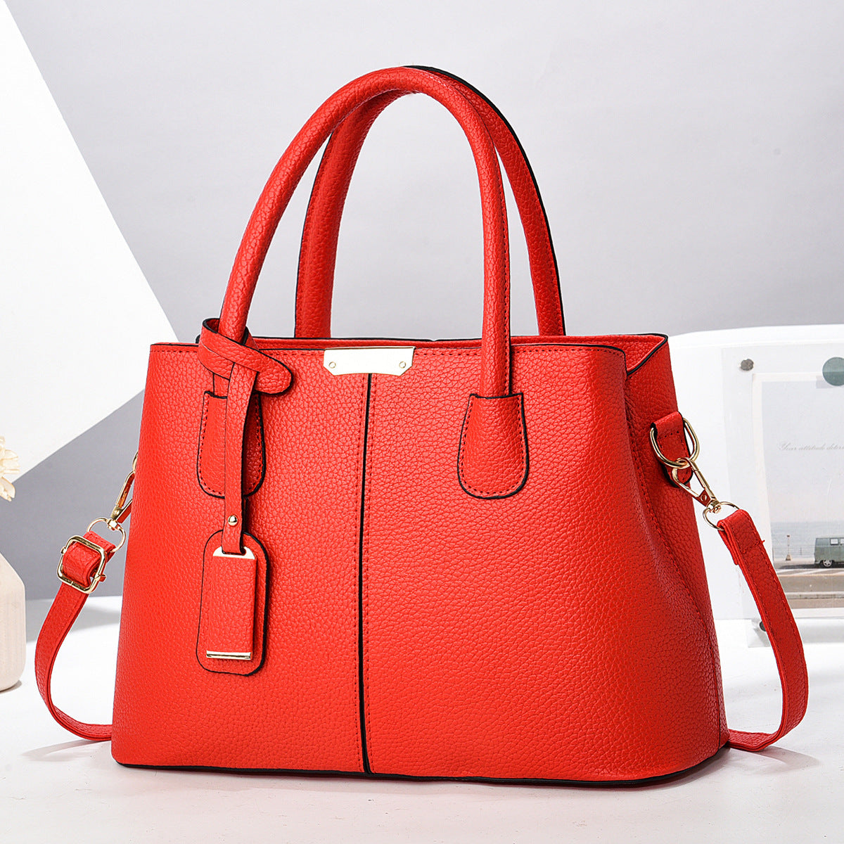 Women PU Leather Handbags Ladies Large Capacity Tote Bag Female Square Shoulder Bags New Fashion Crossbody Bags - URBAN METRO