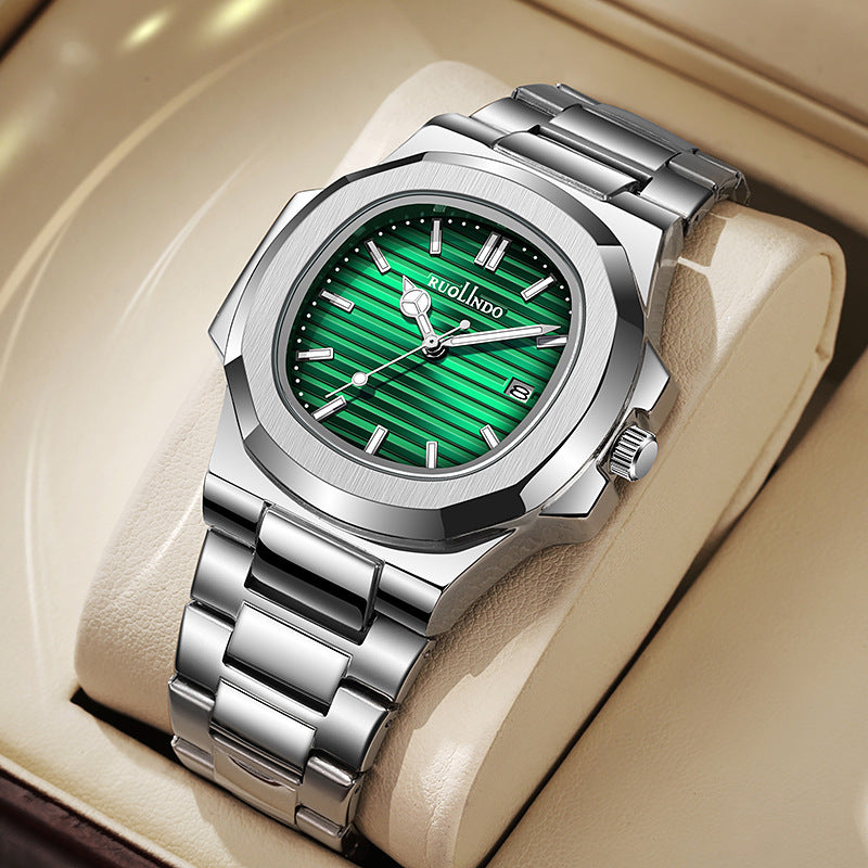 Double Calendar Advanced Stainless Steel Luminous Men's Watch - URBAN METRO