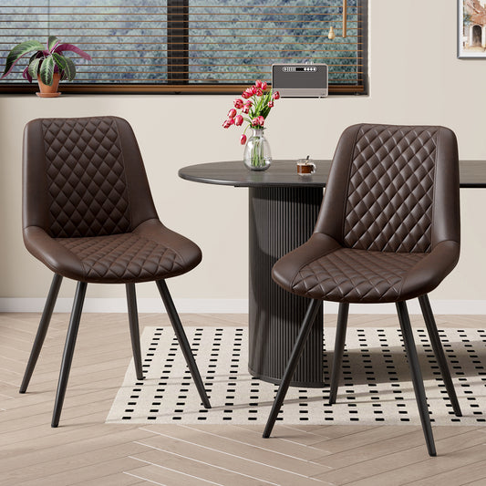 PU leather dining chairs,kitchen, living room, bedroom. - URBAN METRO