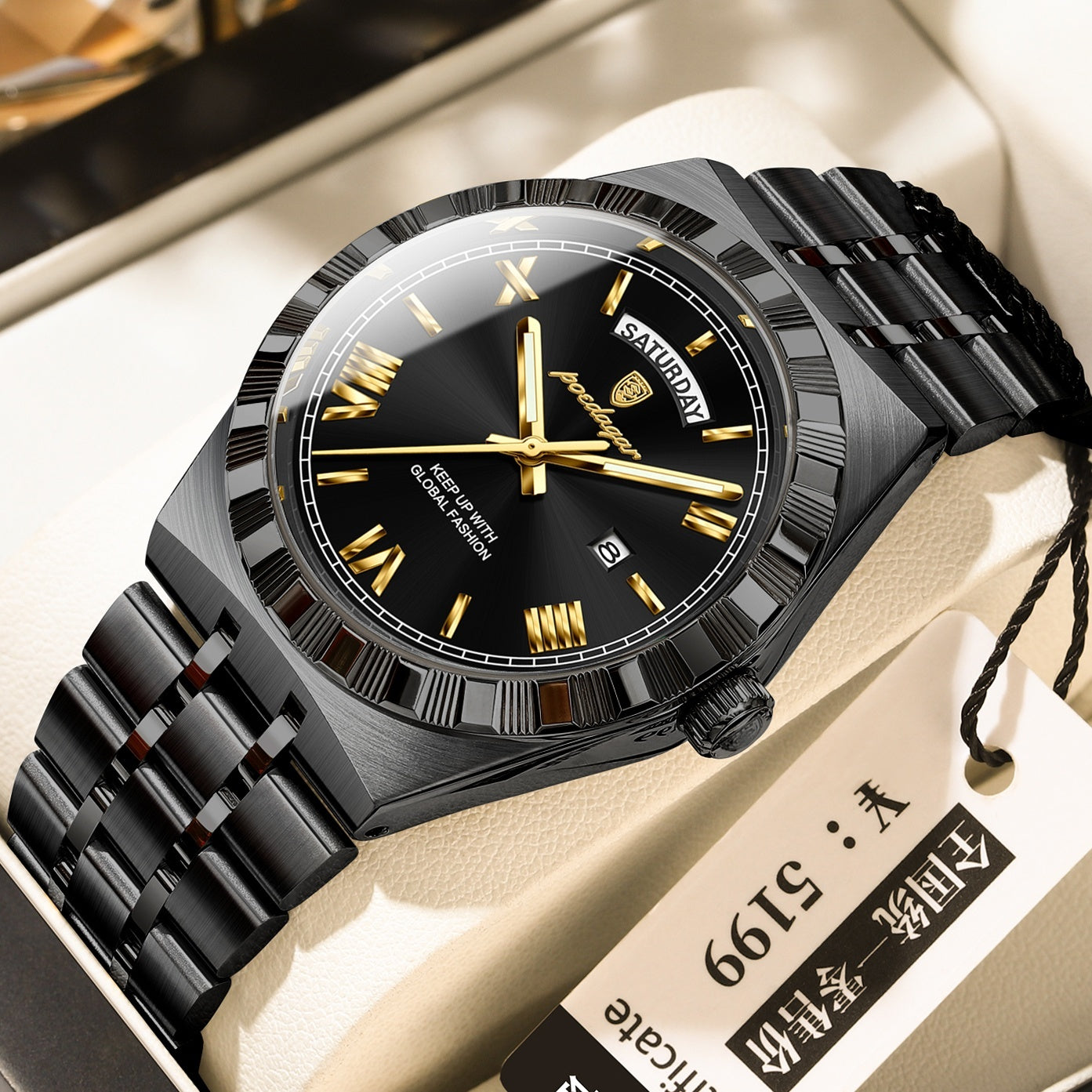 Trendy Men's Night Light Waterproof Watch - URBAN METRO