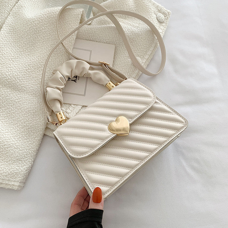 Women Handbags Fashion Chain Shoulder Bags With Love Metal Design - URBAN METRO
