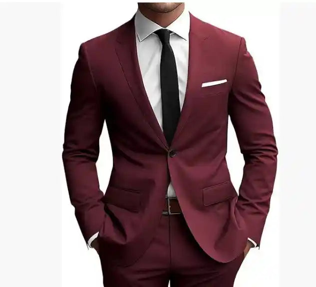 “Formal two-piece suit jacket for weddings and parties”