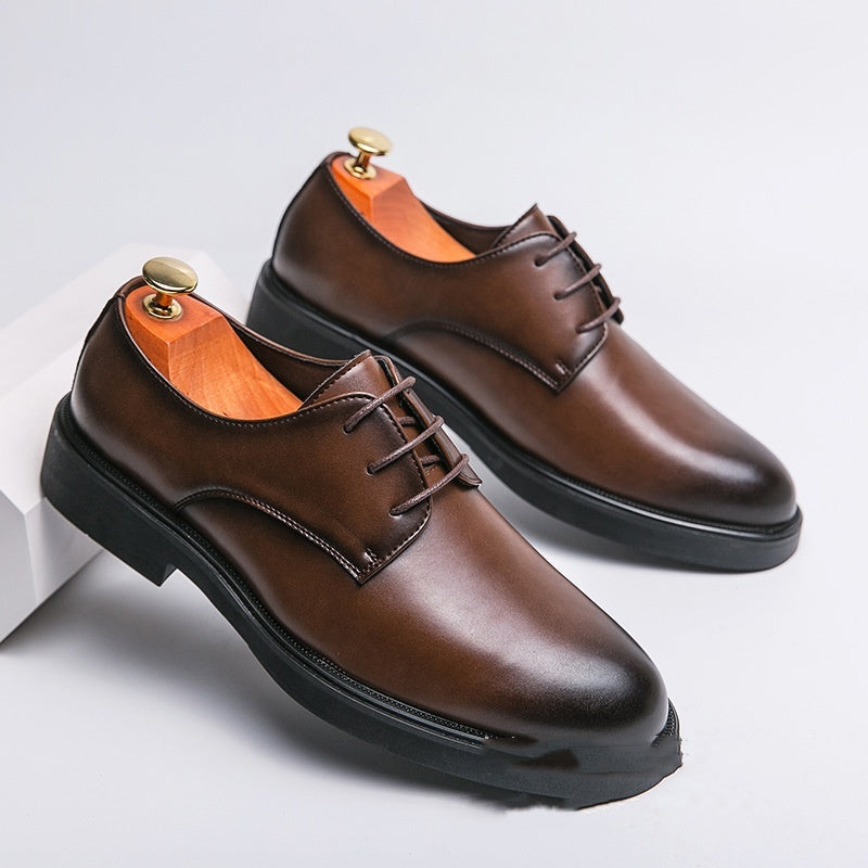 Premium Black & Brown Leather Formal Shoes for Men | Classic Office & Wedding Wear - URBAN METRO