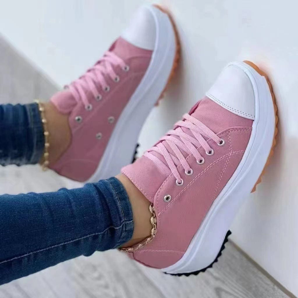 Women's Canvas High Top Casual Shoes - URBAN METRO