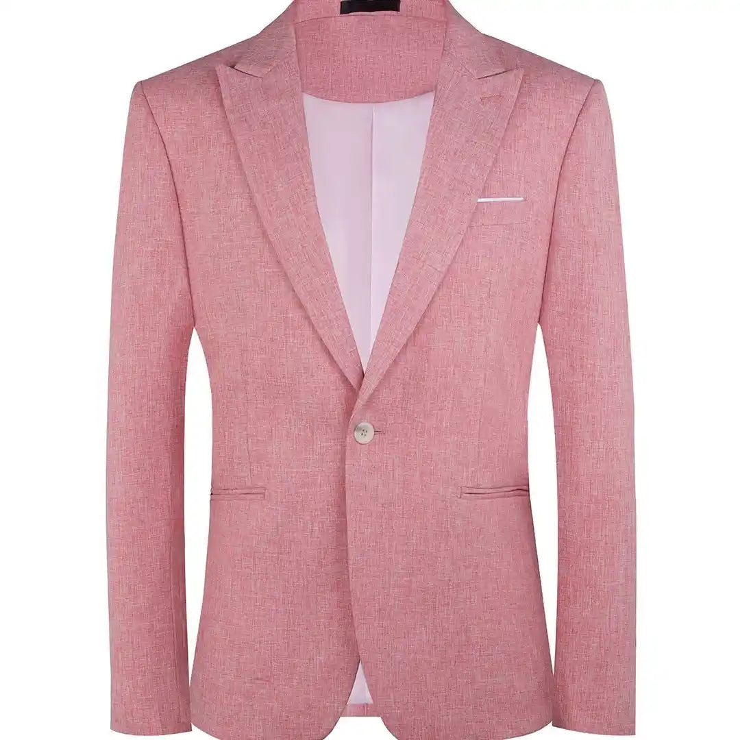 “Lightweight men’s spring casual suit outfit”