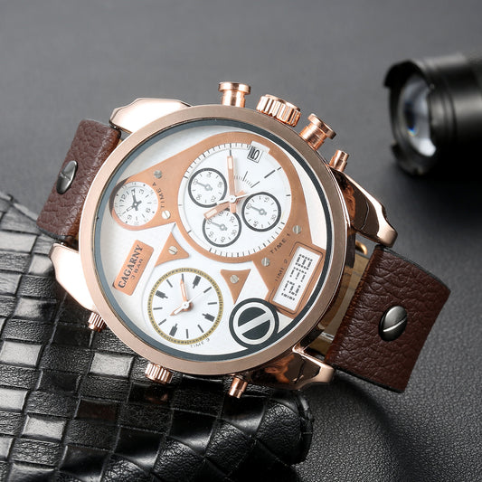 Men's Watch Quartz Calendar Belt Sports - URBAN METRO