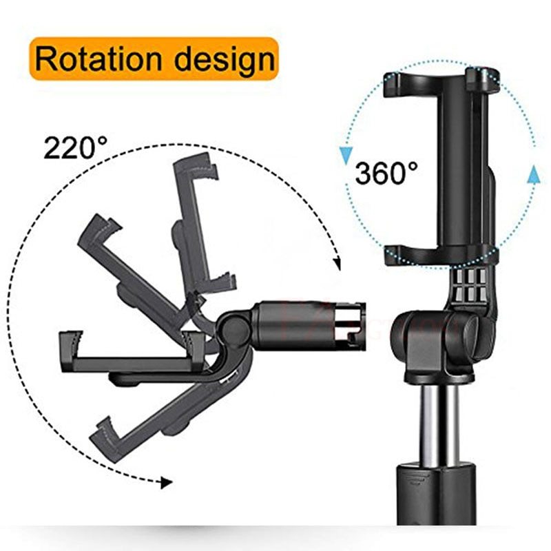 Compatible with Apple, Tripod Selfie Stick Mobile Universal Live Triangle Bracket One Bluetooth Selfie Artifact - URBAN METRO