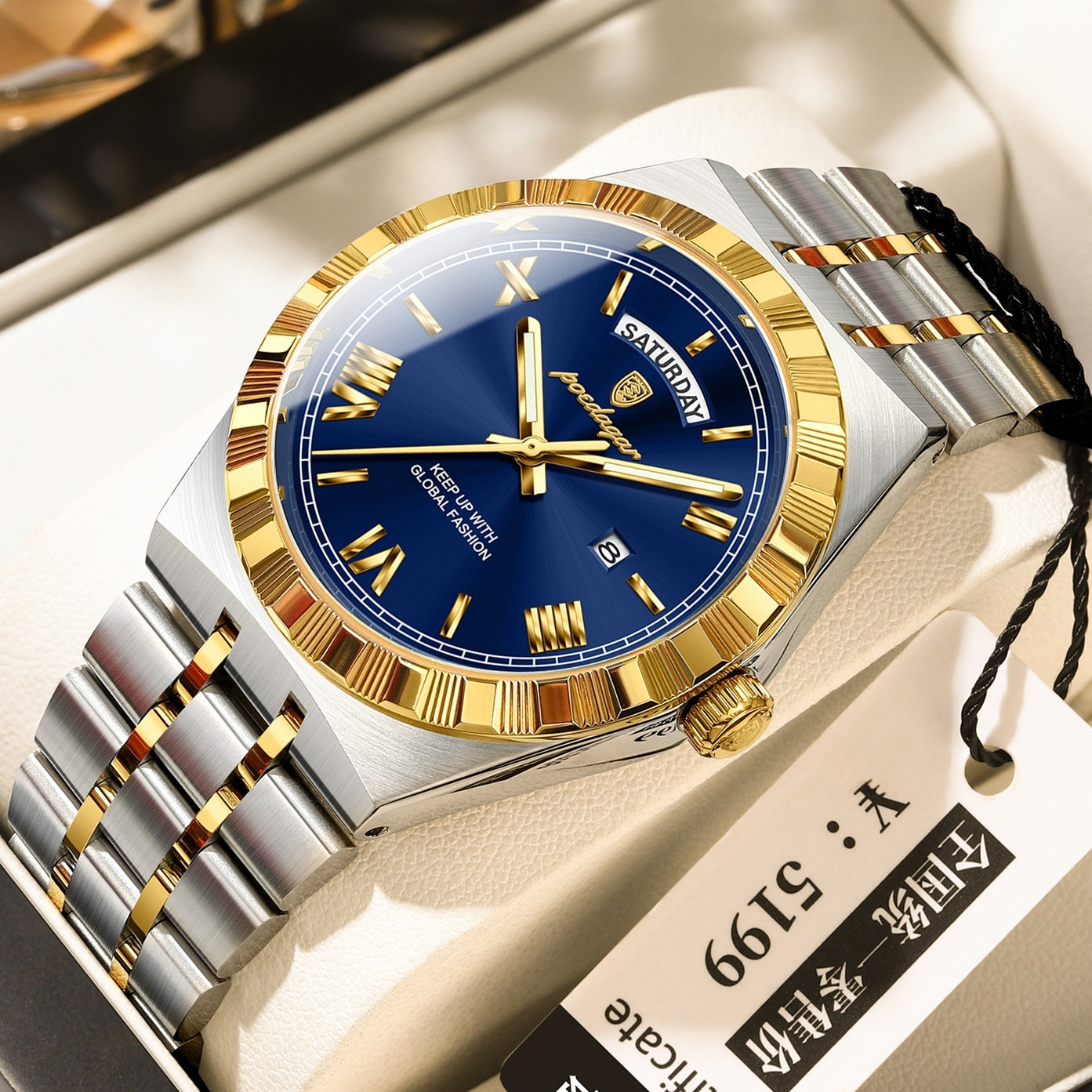 Trendy Men's Night Light Waterproof Watch - URBAN METRO