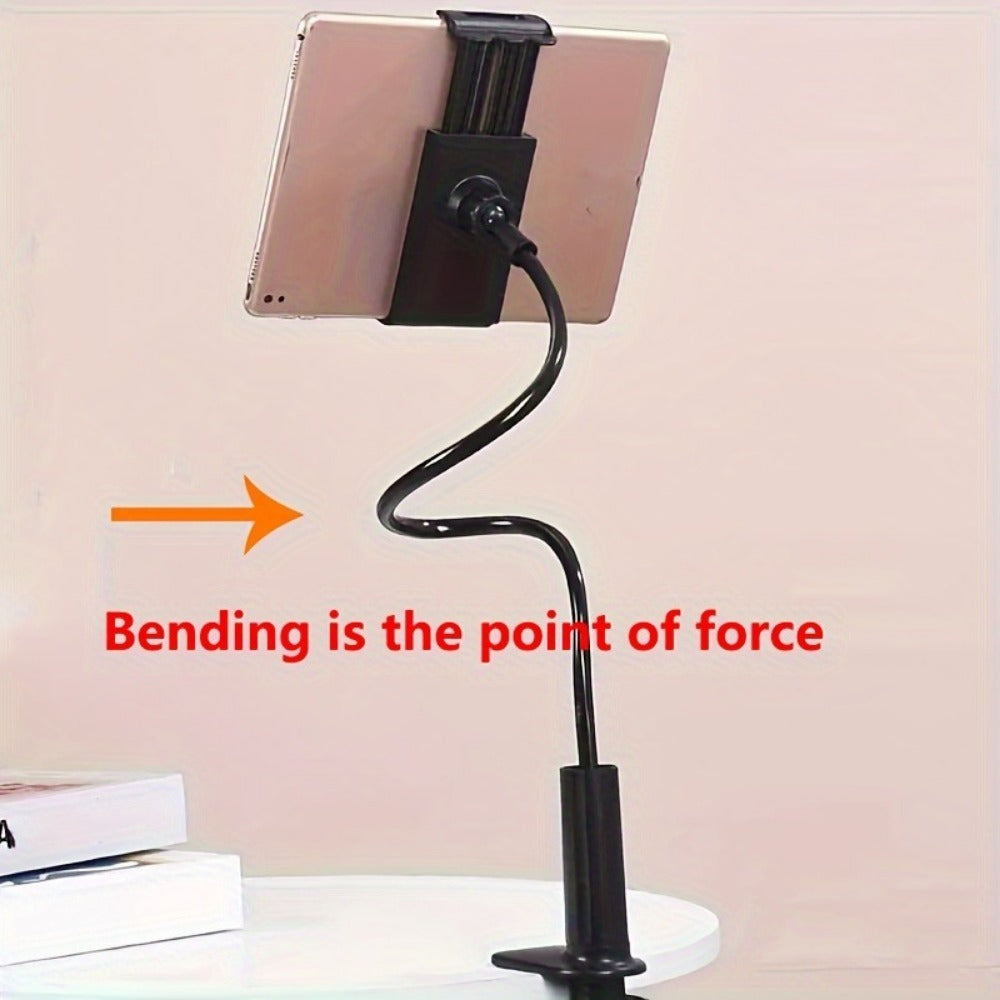 Updated Gooseneck Tablet Holder Stand For Bed 39.4inch Adjustable Flexible Arm Tablets Mount Clamp On Table - URBAN METRO