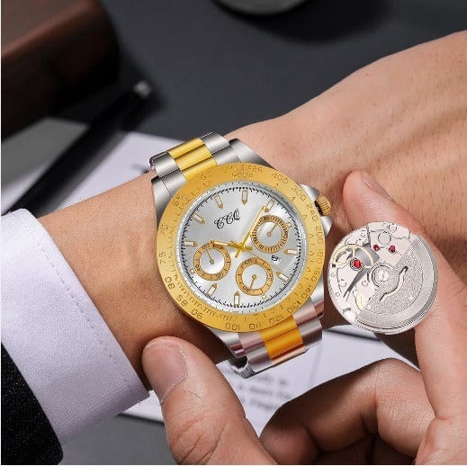 Fashion Gradually Gold Steel Watch - URBAN METRO