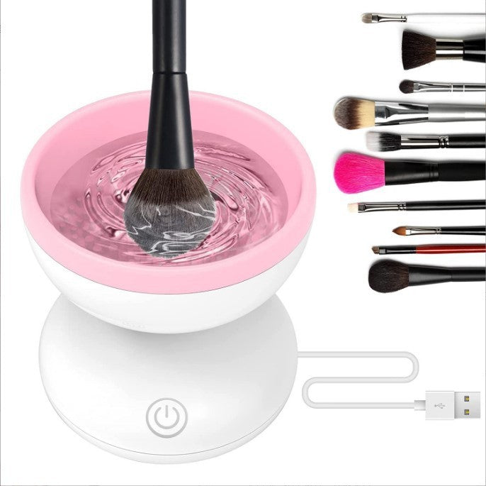 Electric Makeup Brush Cleaner Machine Portable Automatic USB Cosmetic Brush Cleaner Tools For All Size Beauty Makeup Brushes Set - URBAN METRO