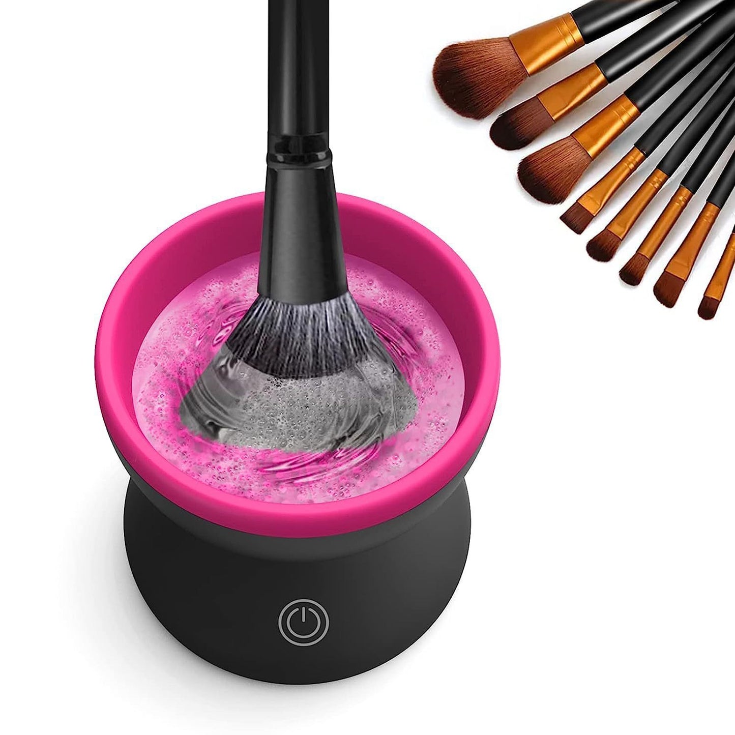 Electric Makeup Brush Cleaner Machine Portable Automatic USB Cosmetic Brush Cleaner Tools For All Size Beauty Makeup Brushes Set - URBAN METRO