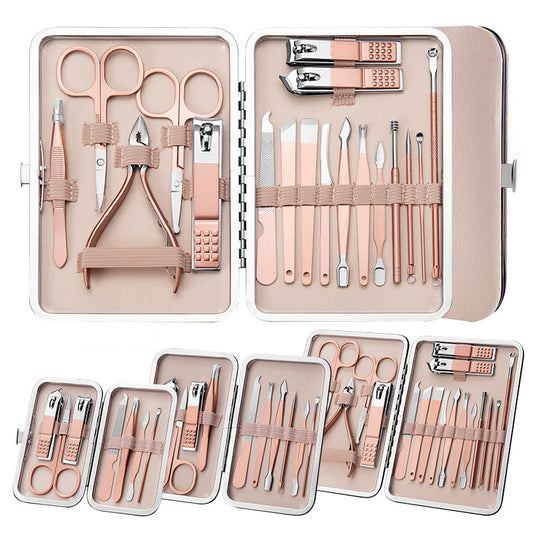 Professional Scissors Nail Clippers Set Ear Spoon Dead Skin Pliers Nail Cutting Pliers Pedicure Knife Nail Groove Trimmers - URBAN METRO