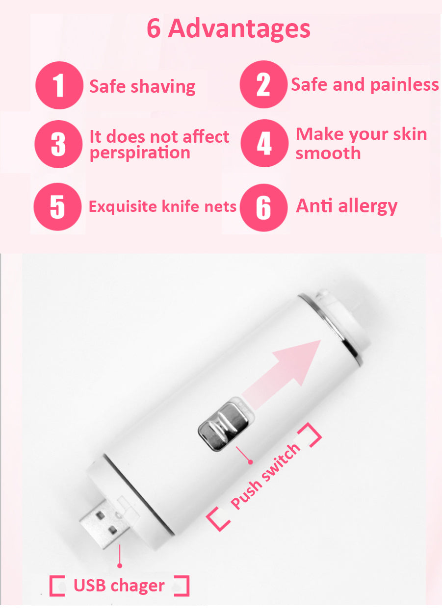 4 In 1 Facial Eyebrow Hair Epilator Remover Tool Device Painless Electric Shaver For Women - URBAN METRO