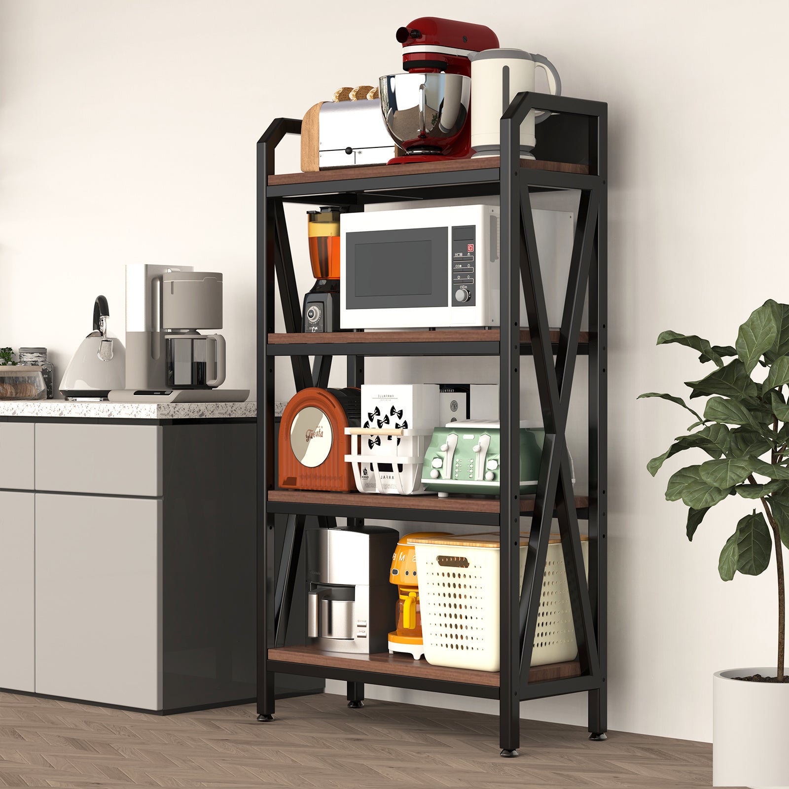 4-Level Kitchen Shelves - URBAN METRO