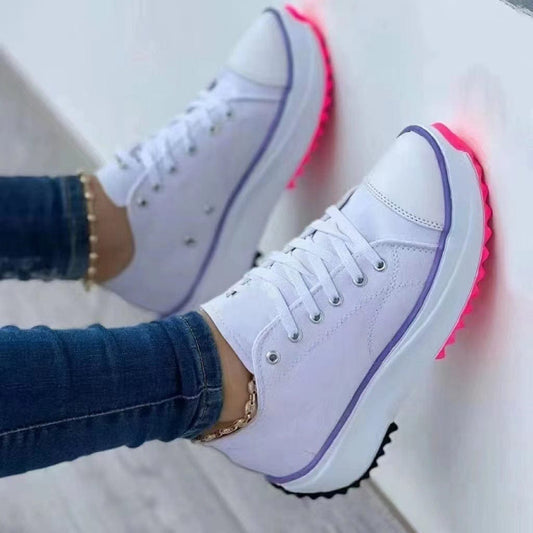 Women's Canvas High Top Casual Shoes - URBAN METRO