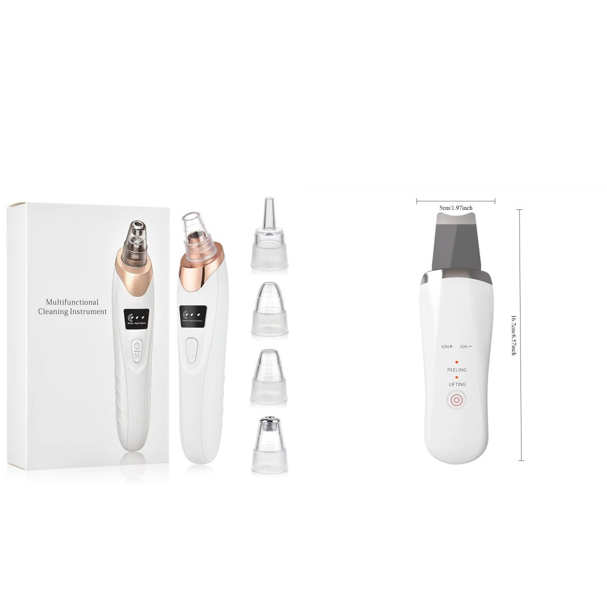 Electric Ultrasonic Skin Scrubber Face Spatula Home Ultrasonic Skin Scrubber Facial Cleaner Handheld Mini Derma Galvanica Tightening Face Scrubber Machine Skin Scrubber USB Ultrasonic - URBAN METRO