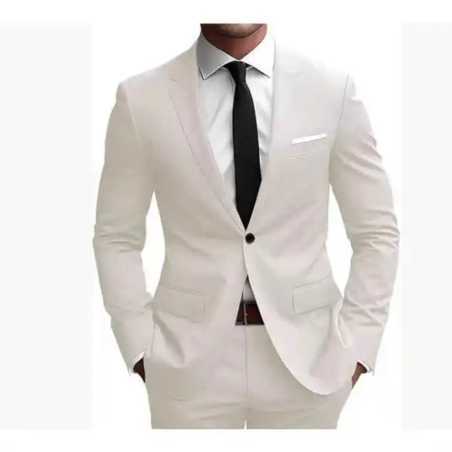 “Formal two-piece suit jacket for weddings and parties”