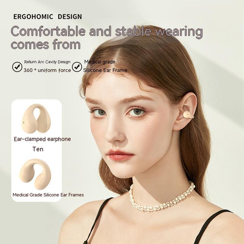 Ear-clip Real Wireless Digital Display Stereo Charging Warehouse Bluetooth Headset - URBAN METRO