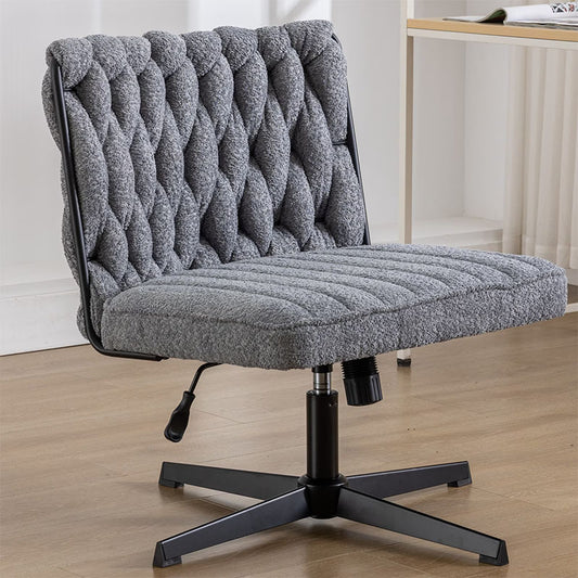 Armless Office Desk Chair No Wheels - URBAN METRO