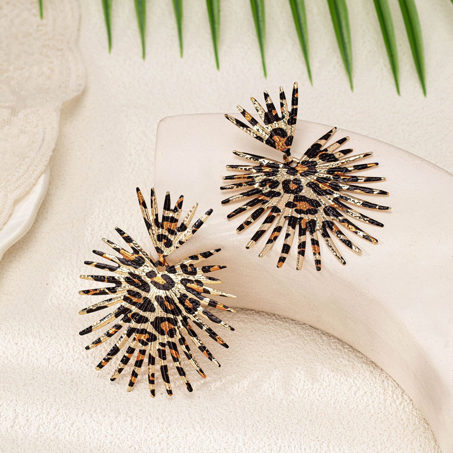 Fashion Temperament Leopard Print Women's Earrings - URBAN METRO