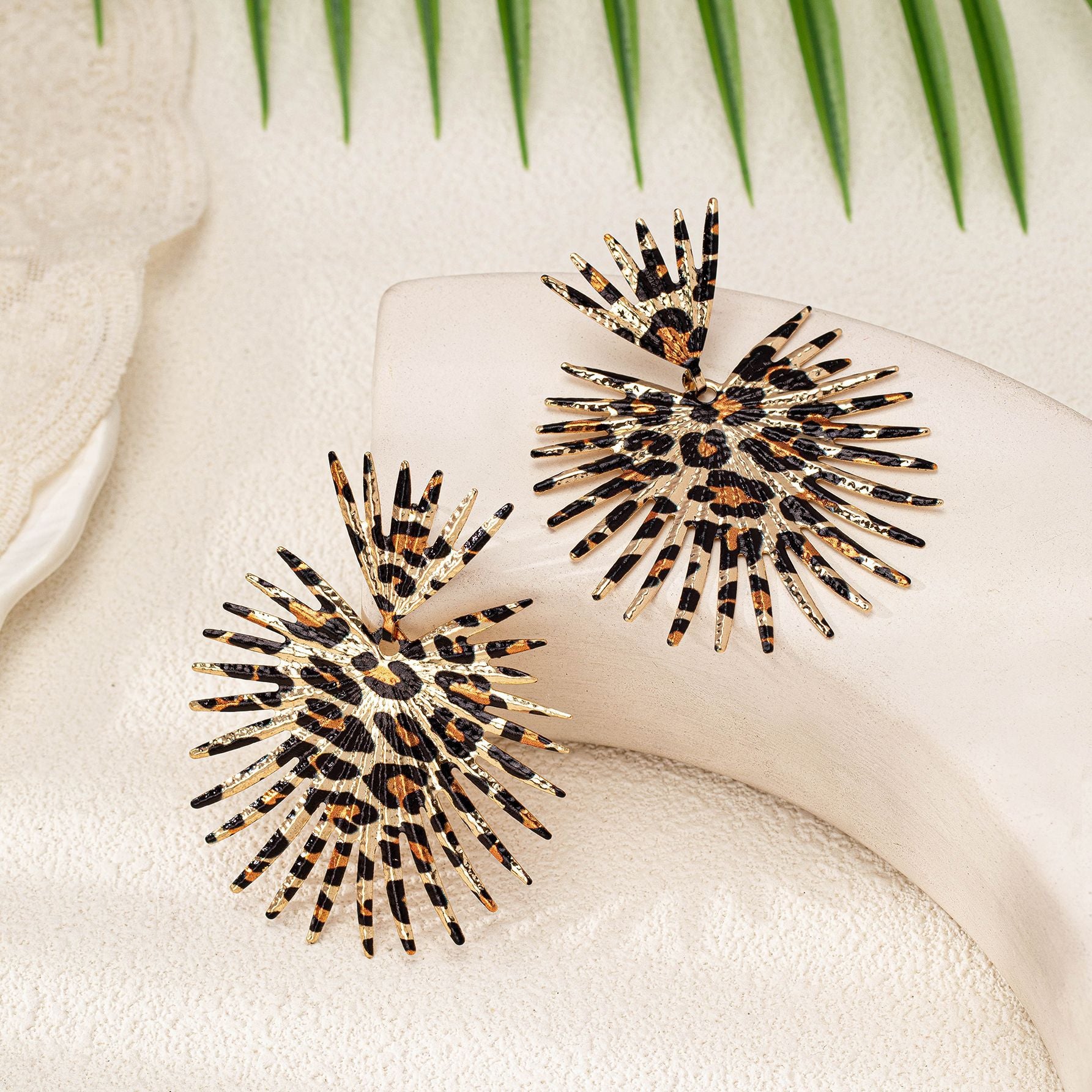 Fashion Temperament Leopard Print Women's Earrings - URBAN METRO