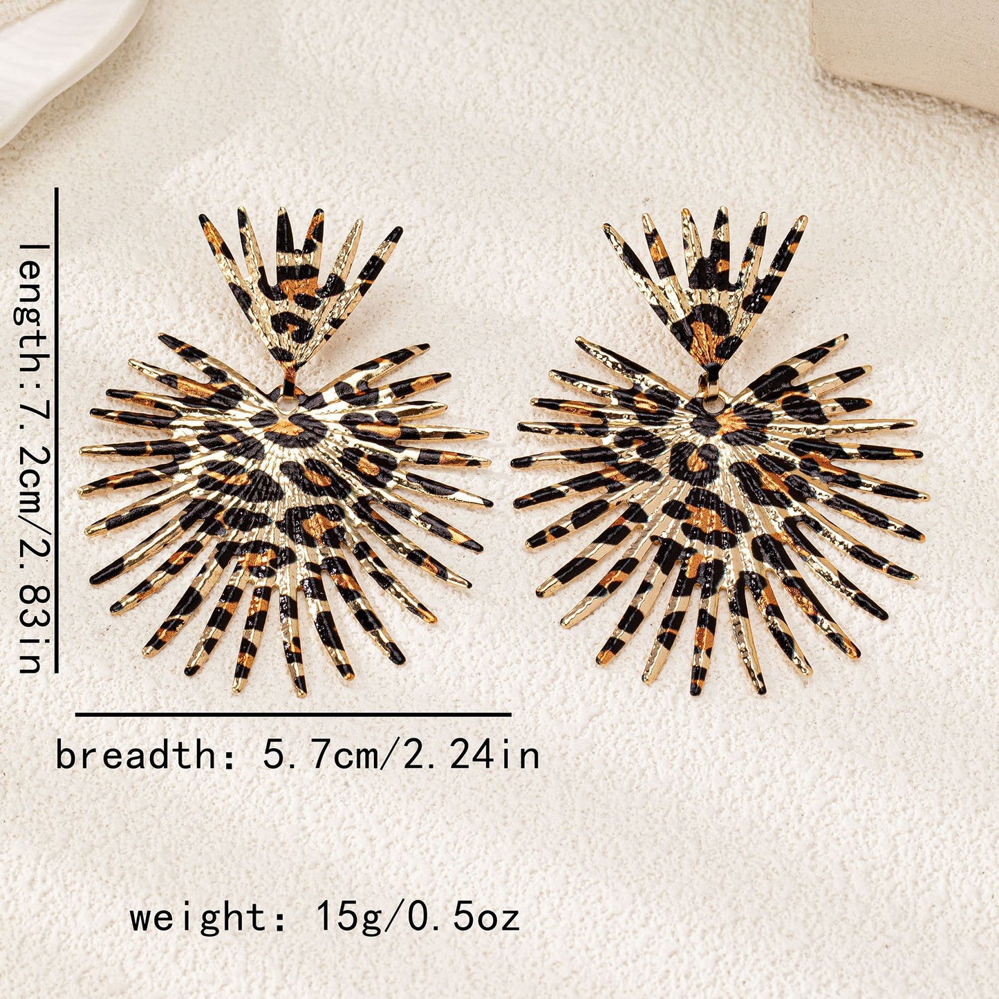 Fashion Temperament Leopard Print Women's Earrings - URBAN METRO