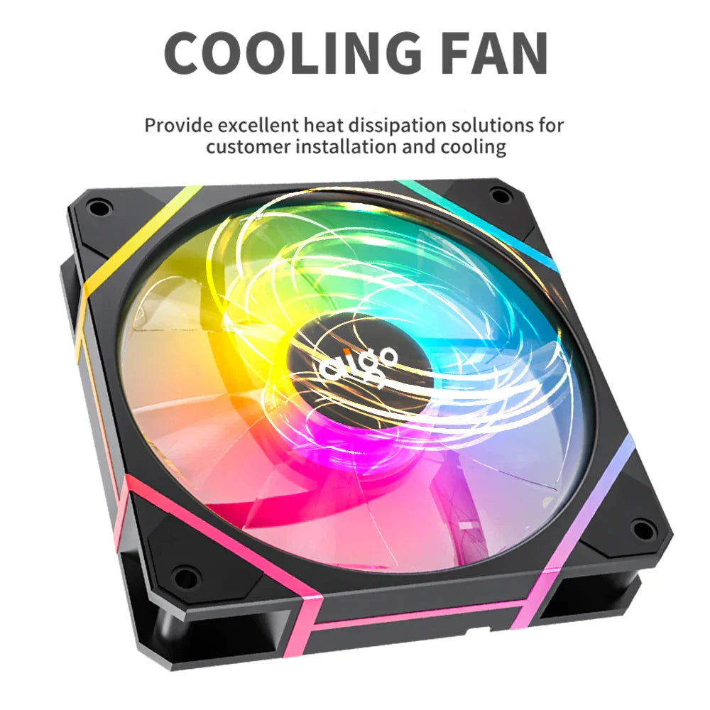 RGB Gaming Cooling Fan Kit – 3 Pcs Set with LED Light Effects - URBAN METRO