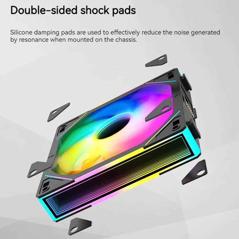 ARGB PC Cooling Fan – Mirror Cycle Design with RGB Light Effects - URBAN METRO